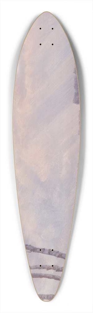Michael Licklederer - Simssee-Abend 39.3 inch art pintail longboard deck