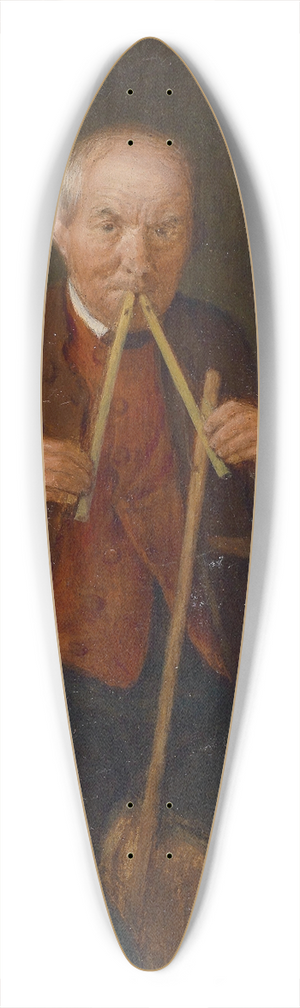 Michael Neder - Der Fltenspieler 39.3 inch art pintail longboard deck Michael Neder - Der Fltenspieler 39.3 inch art pintail longboard deck
