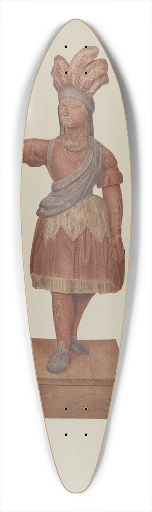 Michael Riccitelli - Cigar Store Indian 39.3 inch art pintail longboard deck
