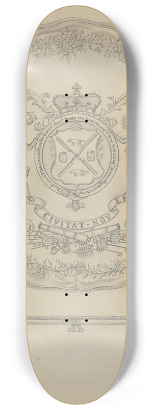 Clayton Braun - Silver Salver 8.25 inch art skate deck