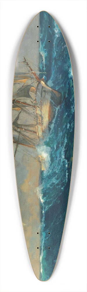 Michael Zeno Diemer - Dreimaster auf hoher See 39.3 inch art pintail longboard deck