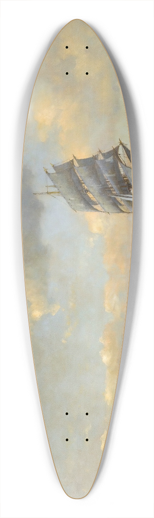 Michael Zeno Diemer - Sailing On The Bosphorus 39.3 inch art pintail longboard deck