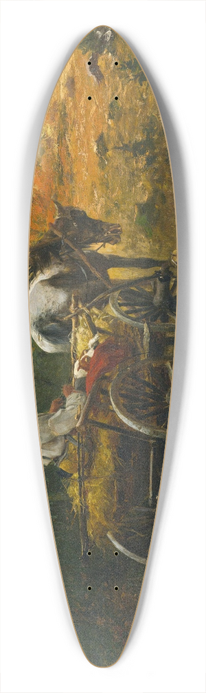 Michal Gorstkin Wywiorski - End Of Day 39.3 inch art pintail longboard deck