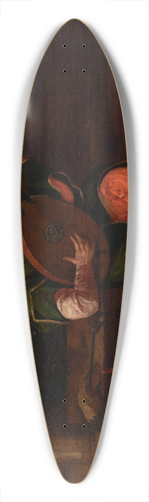 Micha Stachowicz - Bandura Player with a Jew 39.3 inch art pintail longboard deck Micha Stachowicz - Bandura Player with a Jew 39.3 inch art pintail longboard deck