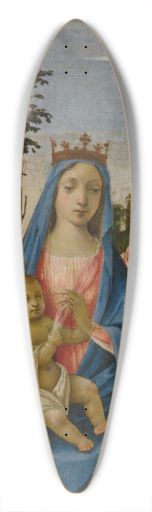 Michelangelo di Pietro Membrini - Madonna and Child with Saints Clare, John the Evangelist, John the Baptist, and Francis 39.3 inch art pintail longboard deck
