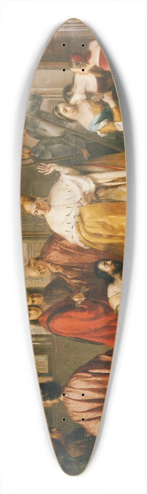 Michelangelo Grigoletti - Der Doge Francesco Foscari schickt seinen Sohn Giacomo in die Verbannung (I due Foscari) 39.3 inch art pintail longboard deck