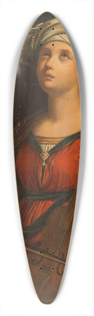 Michel Angelo Orsi - The blind violin player 39.3 inch art pintail longboard deck