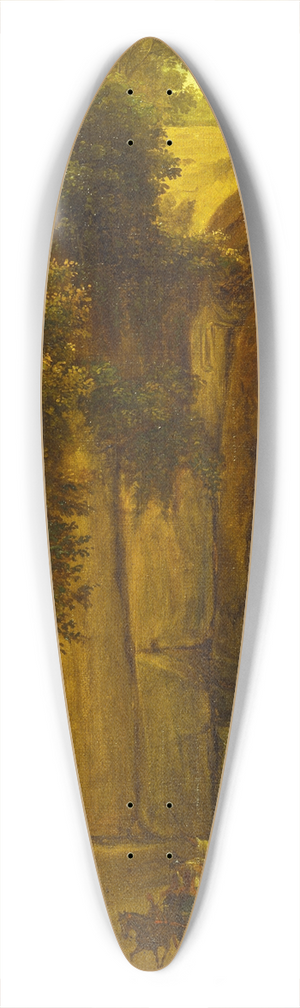 Michelangelo Pacetti - The Posillipo Grotto At Naples 39.3 inch art pintail longboard deck