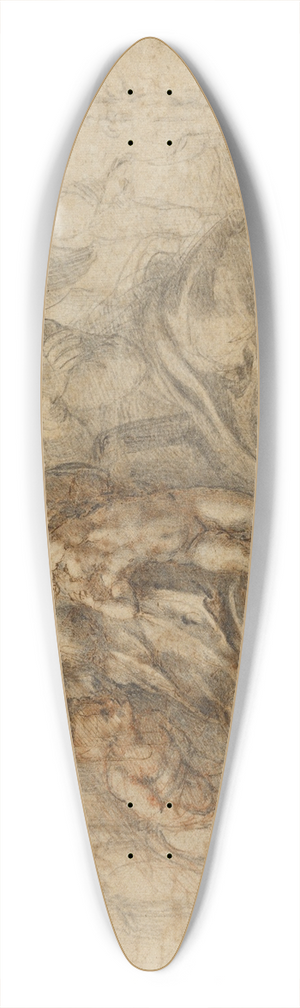 Michelangelo - The Holy Family with the Infant Saint John the Baptist 39.3 inch art pintail longboard deck