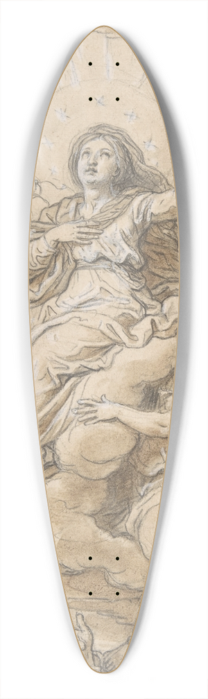 Michel Corneille the younger - The Assumption of the Virgin 39.3 inch art pintail longboard deck