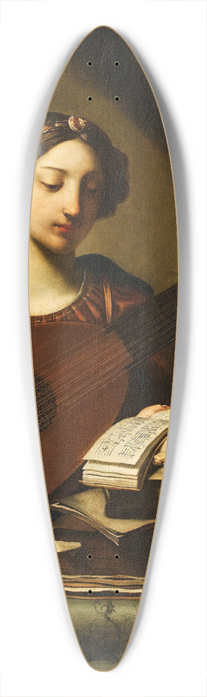 Michele Desubleo - Allegory of the music 39.3 inch art pintail longboard deck
