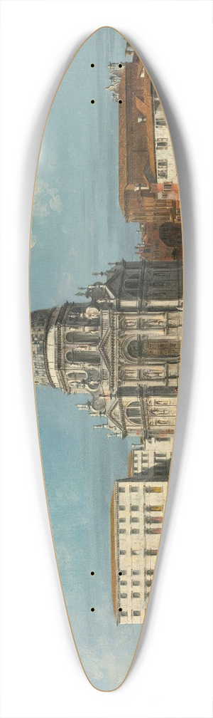 Michele Marieschi - Santa Maria Della Salute, Venice, As Seen From The Grand Canal 39.3 inch art pintail longboard deck