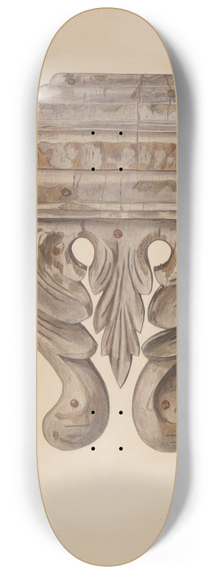 Clayton Clements - Wood Carving  Horizontal 8.25 inch art skate deck Clayton Clements - Wood Carving  Horizontal 8.25 inch art skate deck