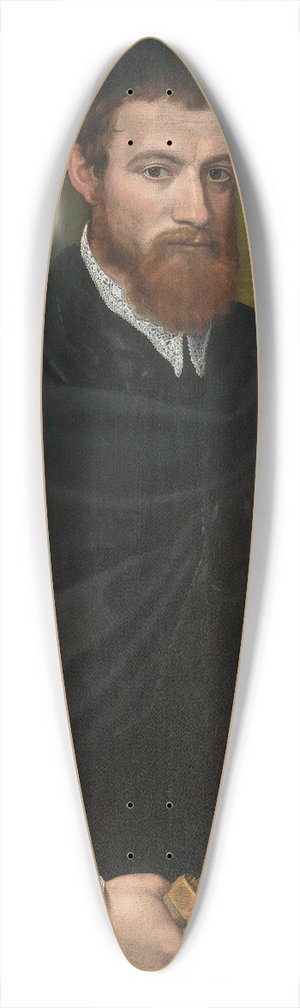 Michele Tosini - Portrait of a young man 39.3 inch art pintail longboard deck