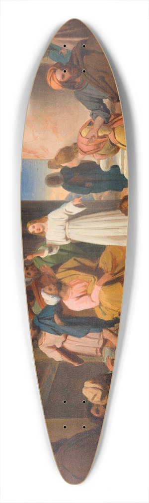 Michel-Martin Drolling - Jesus among the doctors 39.3 inch art pintail longboard deck