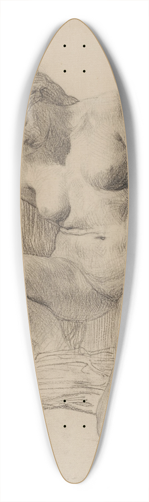 Michel-Martin Drolling - The Offering 39.3 inch art pintail longboard deck