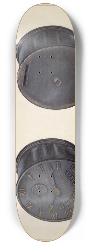 Clementine Fossek - A Money Saver Coin Bank 8.25 inch art skate deck