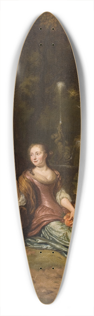 Michiel Van Musscher - Portrait of a Young Couple 39.3 inch art pintail longboard deck