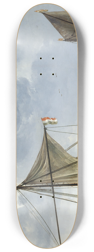 Aelbert Cuyp - The Passage Boat 8.25 inch art skate deck