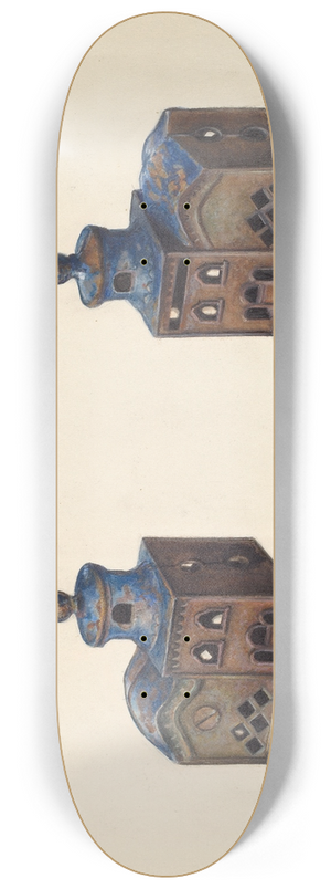 Clementine Fossek - Russian Church Coin Bank 8.25 inch art skate deck