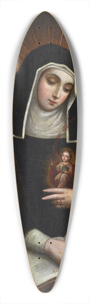 Miguel Cabrera - Saint Gertrude (Santa Gertrudis) 39.3 inch art pintail longboard deck