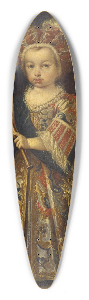 Miguel Jacinto Melndez - Luis I de Espaa 39.3 inch art pintail longboard deck