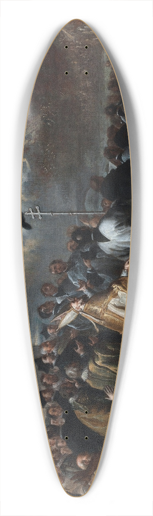 Miguel Jacinto Menndez - St. Augustine Appears And Puts An End To The Plague Of The Locusts 39.3 inch art pintail longboard deck