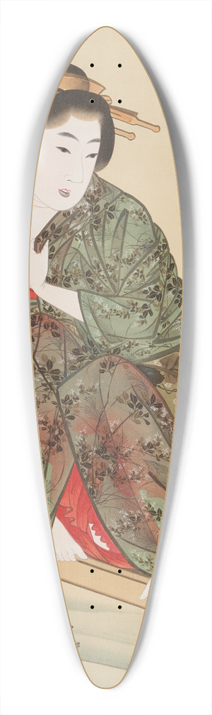 Mihata Jry - Woman by a Stream 39.3 inch art pintail longboard deck