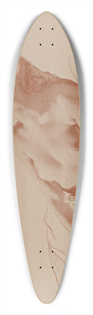 Mihly Zichy - Nude Print 39.3 inch art pintail longboard deck