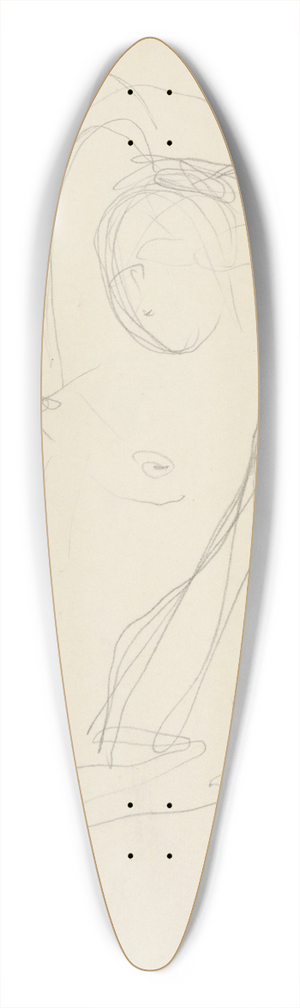 Mikul Galanda - Akt 39.3 inch art pintail longboard deck Mikul Galanda - Akt 39.3 inch art pintail longboard deck