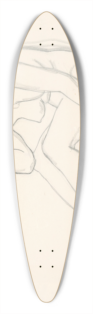 Mikul Galanda - Akt 39.3 inch art pintail longboard deck