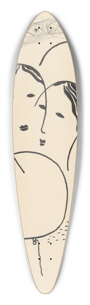 Mikul Galanda - Balloon 39.3 inch art pintail longboard deck Mikul Galanda - Balloon 39.3 inch art pintail longboard deck