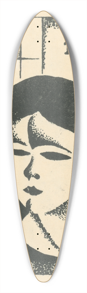 Mikul Galanda - ena 39.3 inch art pintail longboard deck
