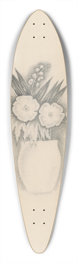 Mikul Galanda - Flower Bouquet in a Vase 39.3 inch art pintail longboard deck