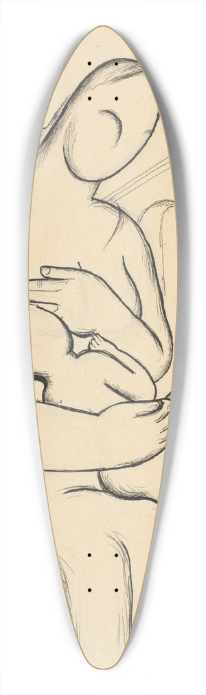 Mikul Galanda - Kojaca matka s architektrou v pozad 39.3 inch art pintail longboard deck