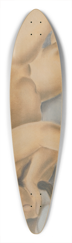 Mikul Galanda - Lying female nude 39.3 inch art pintail longboard deck Mikul Galanda - Lying female nude 39.3 inch art pintail longboard deck