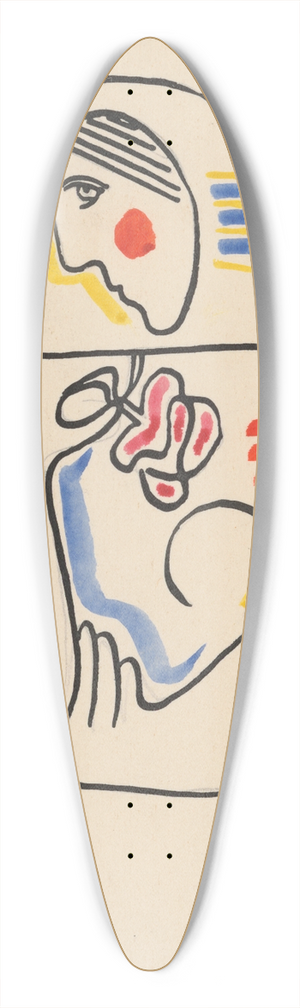 Mikul Galanda - Matka 39.3 inch art pintail longboard deck