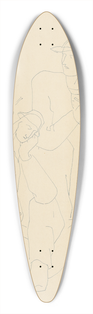 Mikul Galanda - Odpovajci II. 39.3 inch art pintail longboard deck