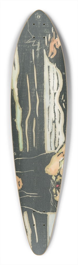 Mikul Galanda - Pieta 39.3 inch art pintail longboard deck Mikul Galanda - Pieta 39.3 inch art pintail longboard deck