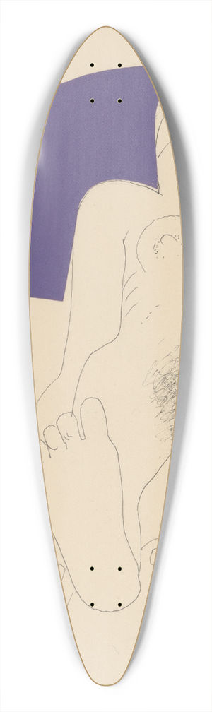 Mikul Galanda - Reclining Nude 39.3 inch art pintail longboard deck Mikul Galanda - Reclining Nude 39.3 inch art pintail longboard deck