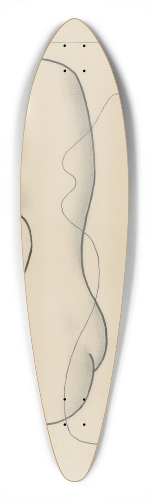Mikul Galanda - Shadow 39.3 inch art pintail longboard deck