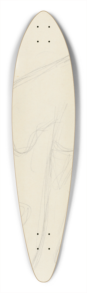 Mikul Galanda - Toileta 39.3 inch art pintail longboard deck