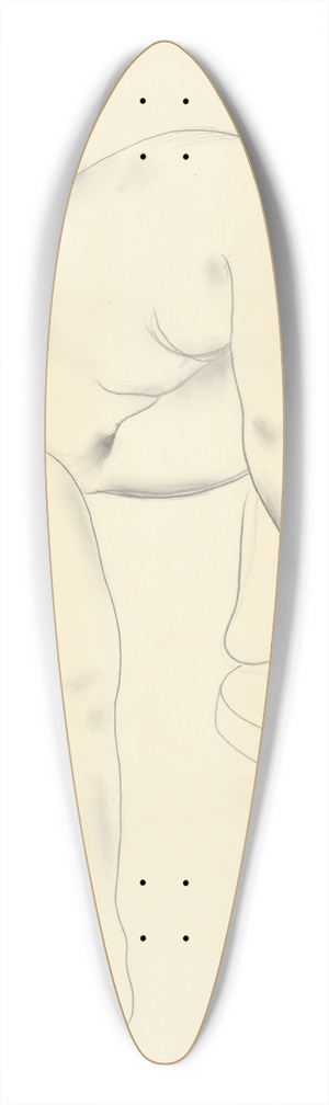 Mikul Galanda - tudijn akt I. 39.3 inch art pintail longboard deck