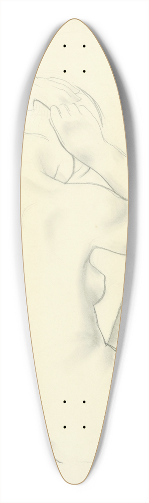 Mikul Galanda - tudijn akt VI. 39.3 inch art pintail longboard deck