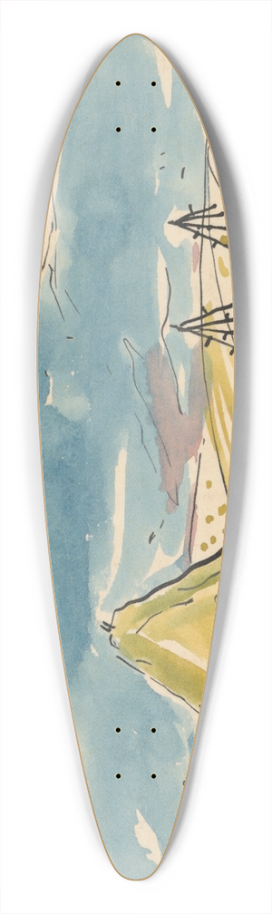 Mikul Galanda - Turiec 39.3 inch art pintail longboard deck
