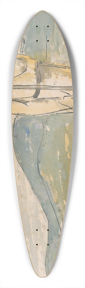 Mikul Galanda - Unaven ptnik 39.3 inch art pintail longboard deck