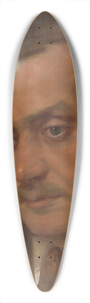 Milan Thomka Mitrovsk - Portrait of a Man 39.3 inch art pintail longboard deck