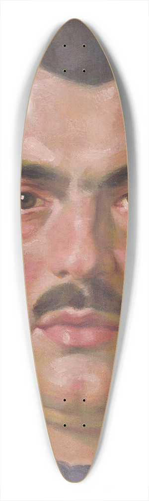 Milan Thomka Mitrovsk - Portrait of E. B. Luk 39.3 inch art pintail longboard deck