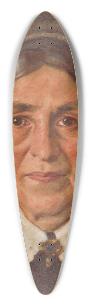 Milan Thomka Mitrovsk - Portrait of Elena Martha oltsov 39.3 inch art pintail longboard deck