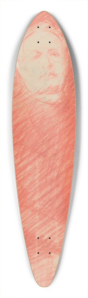 Milan Thomka Mitrovsk - Sketch for a Portrait of Bishop Moyzes 39.3 inch art pintail longboard deck